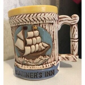 MARINER'S INN Coffee MUG stein Japan Ceramic Cup Decor